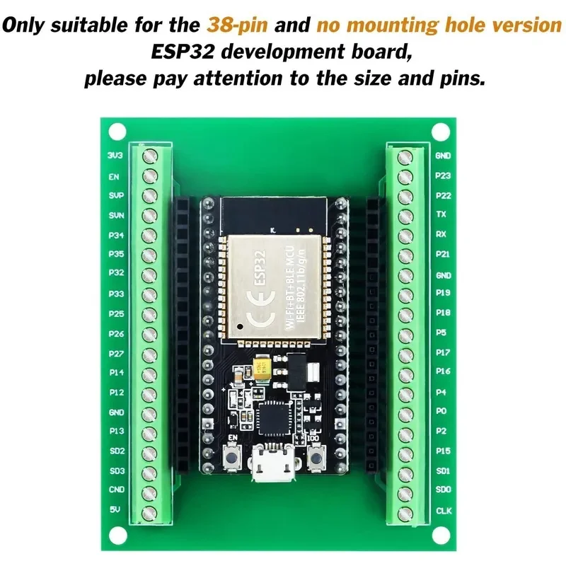 รูปสินค้า บอร์ดขยาย GPIO ESP32 สำหรับโปรเจกต์ IoT