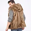 Men's Imitation Fur Mink Vest Men's Vest Coat Casual Fit Trend Short Imitation Fur Coat 2