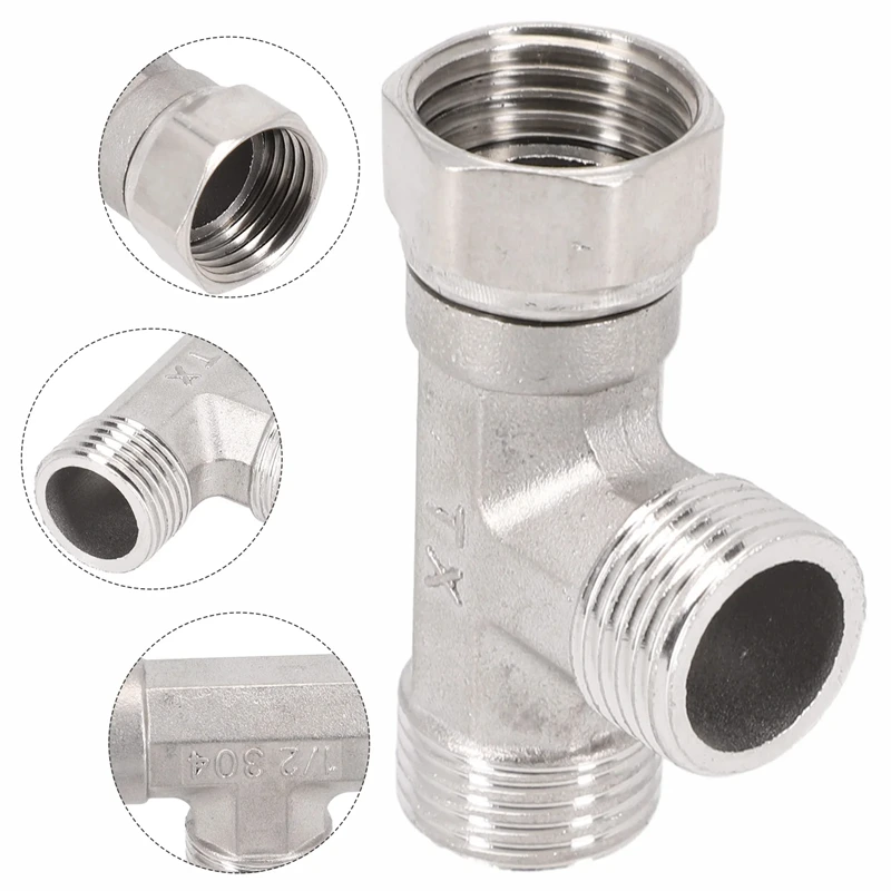 G1/2 Inch T Valve Toilet Diverter Image 5