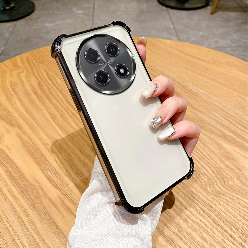Durable Shookproof Silicone Phone Case with Thickened Corners and Plating Finish