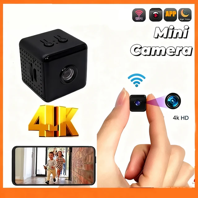 Nouveau 4K Mini caméra maison petite caméra Wifi sans fil mise à niveau extérieure bébé animal de compagnie détection de mouvement sécurité caméra réseau à domicile 1