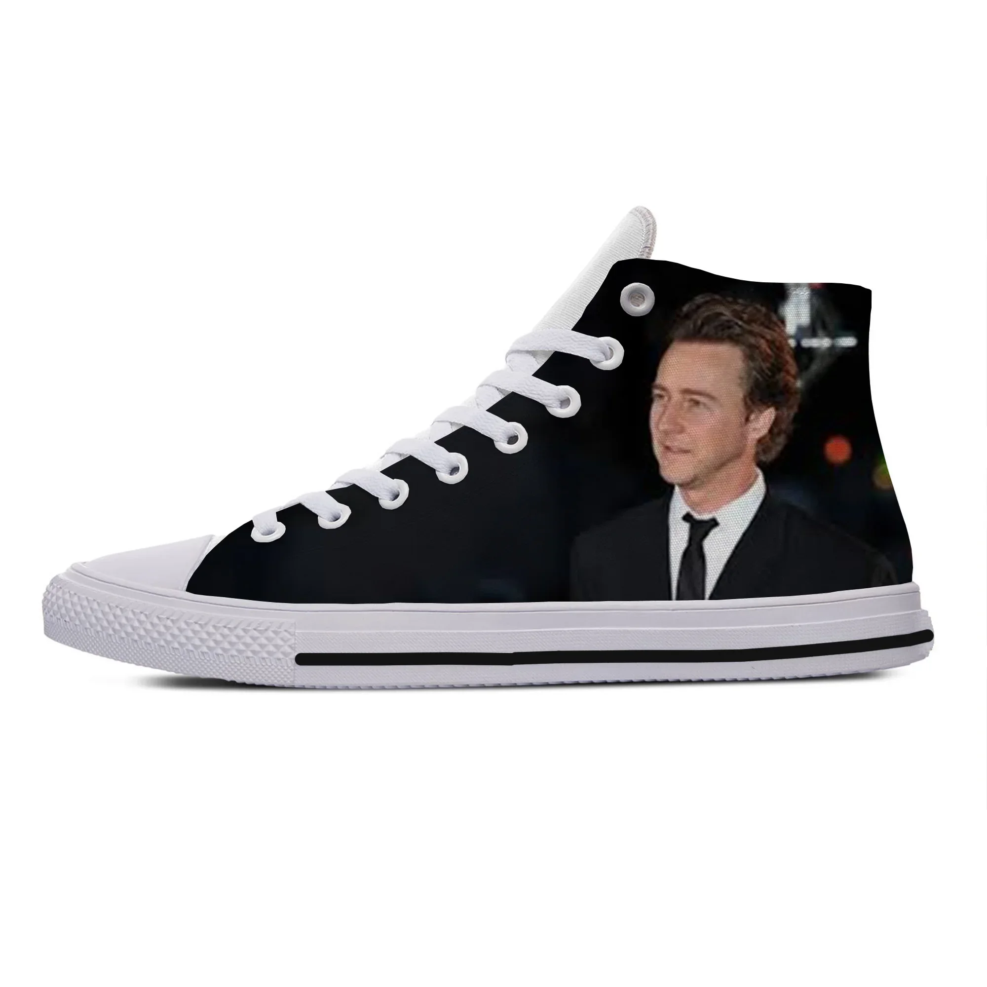 Hot Cool Fashion Pop Funny High Quality Sneakers Casual Shoes Men Women Edward Harrison Norton Classic High Top Board Shoes