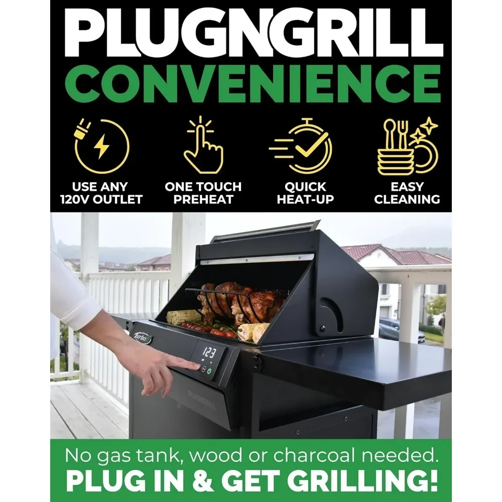 Grill by High-Power 1700W Infrared Grill Technology-24-Inch Smart BBQ Grill with Probe&Digital Display Precise Cooking&Searing 3