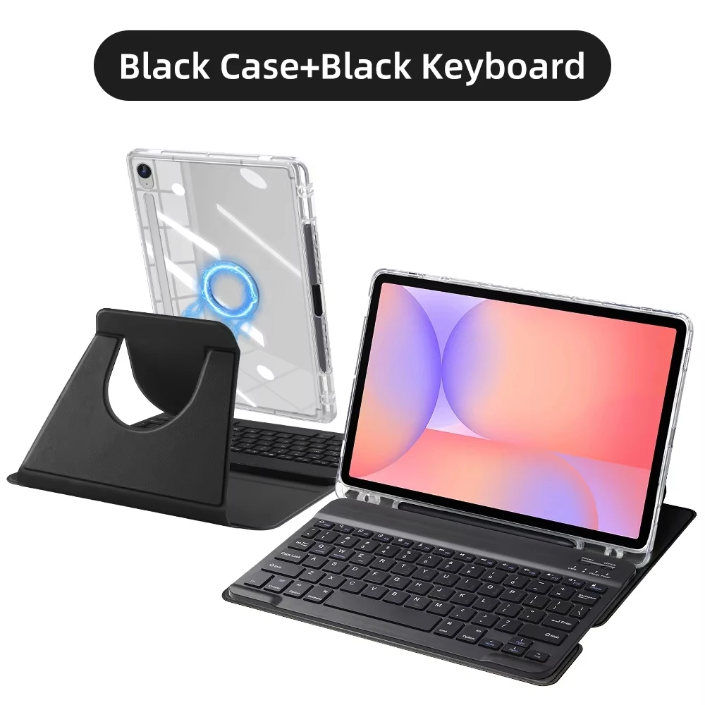 Enhanced Wireless Keyboard Case for Tablets - Smart and Sleek Design