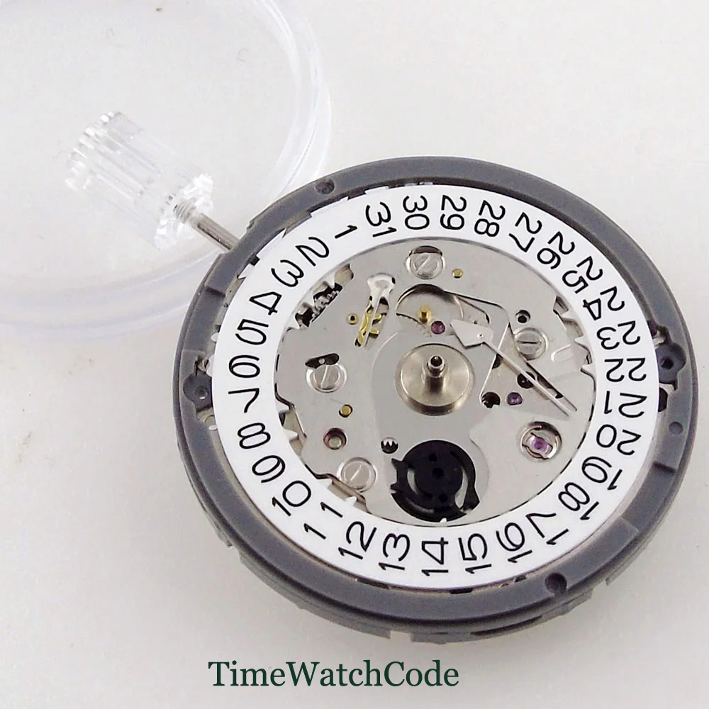 Left Handed Genuine NH35A Automatic Mechanical Movement Lefty Auto Date Fit 9 o'clock Crown Case 21600 BPH Hacking Seconds