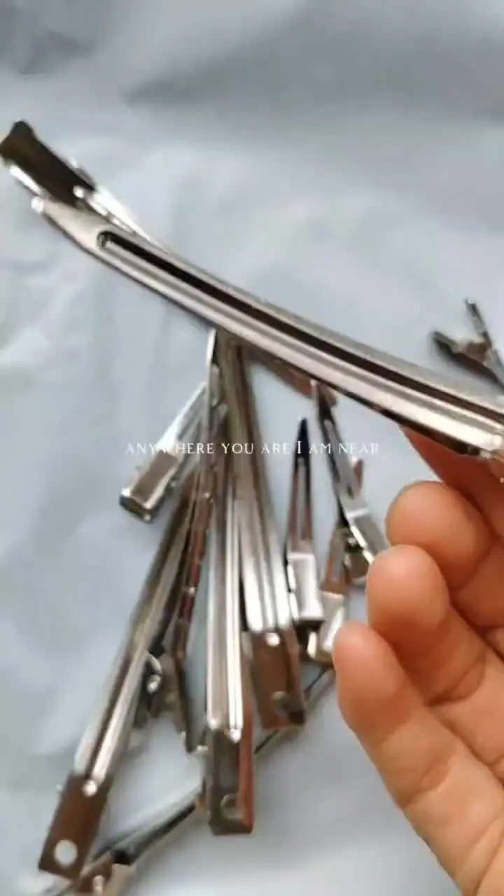 Секционные металлические заколки Beautywish серебристого цвета 30 шт