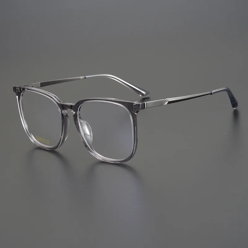 

9805 Can Be Mixed Batch of High-end Quality High-density Plate Glasses Frame with Pure Titanium Legs Unisex Retro Full Frame.