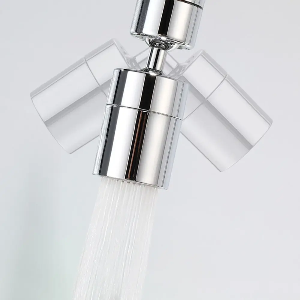 2 Mode Washbasin Faucet Nozzle 360&deg; Rotary Splashback Faucet Aerator Kitchen Sink