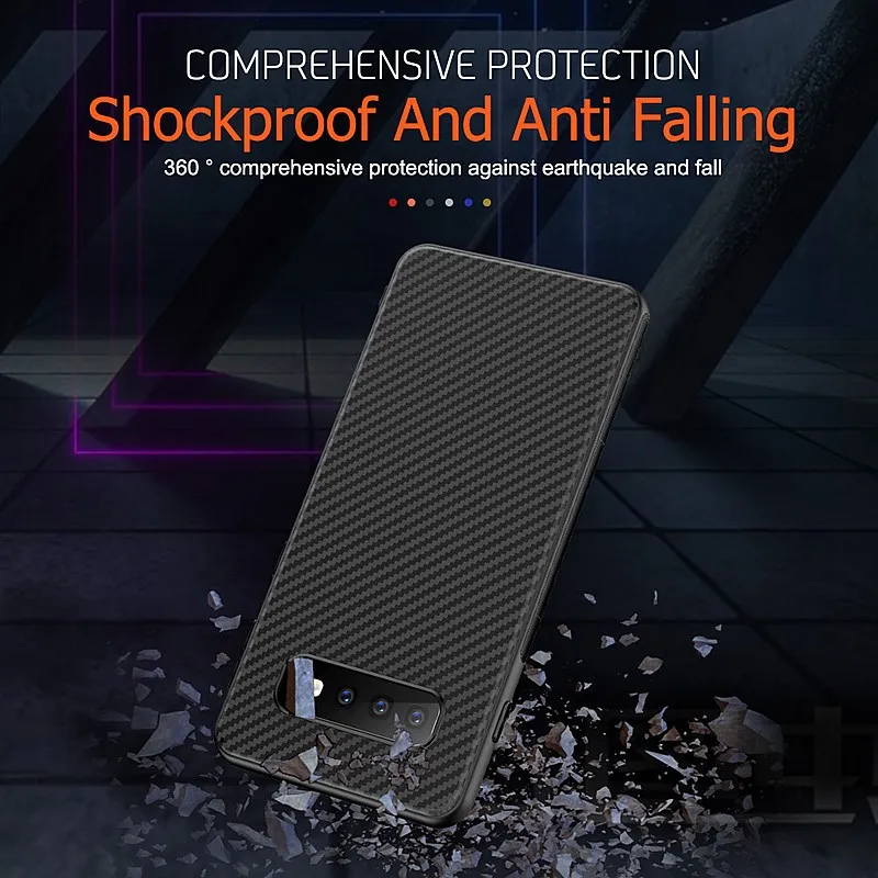 Premium Carbon Fiber Silicone Phone Case - Sleek and Durable Protection