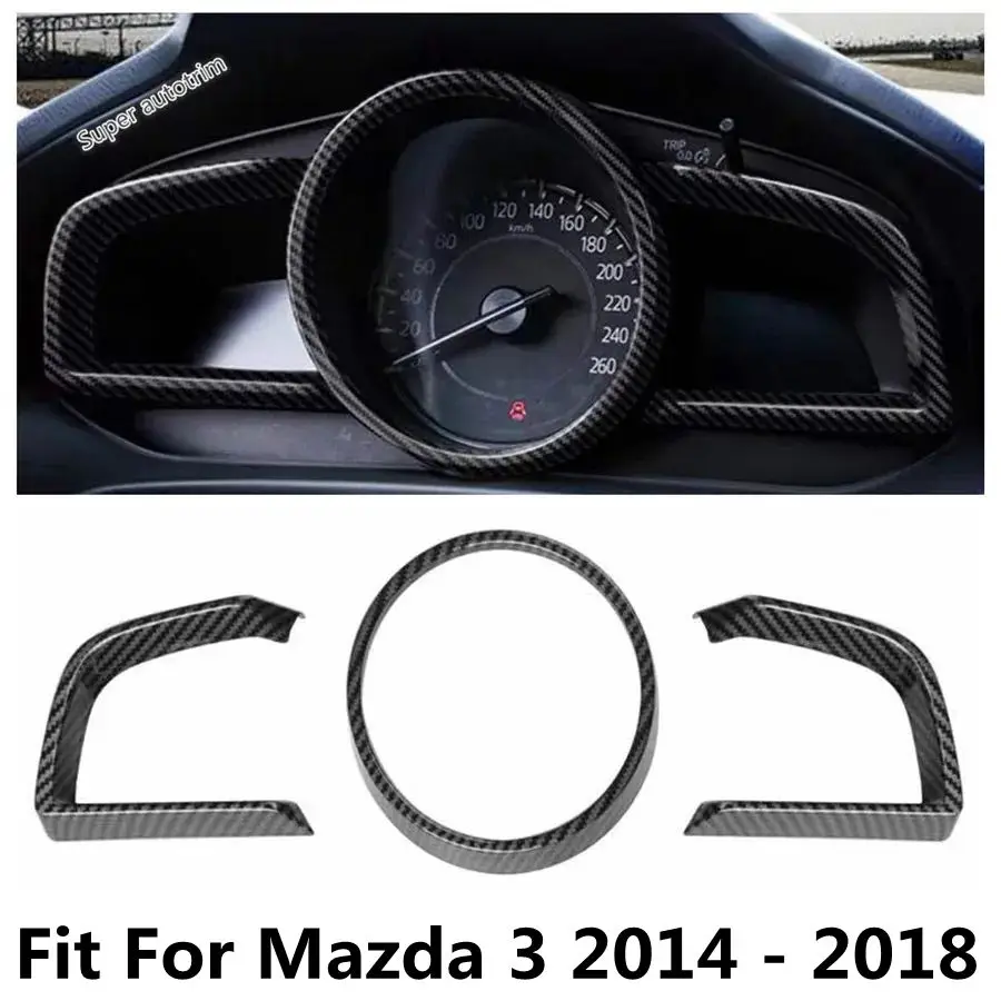

Dashboard Instrument Panel Display Screen Frame Cover Trim For Mazda 3 AXELA Hatchback Sedan 2014 - 2018 Interior Accessories