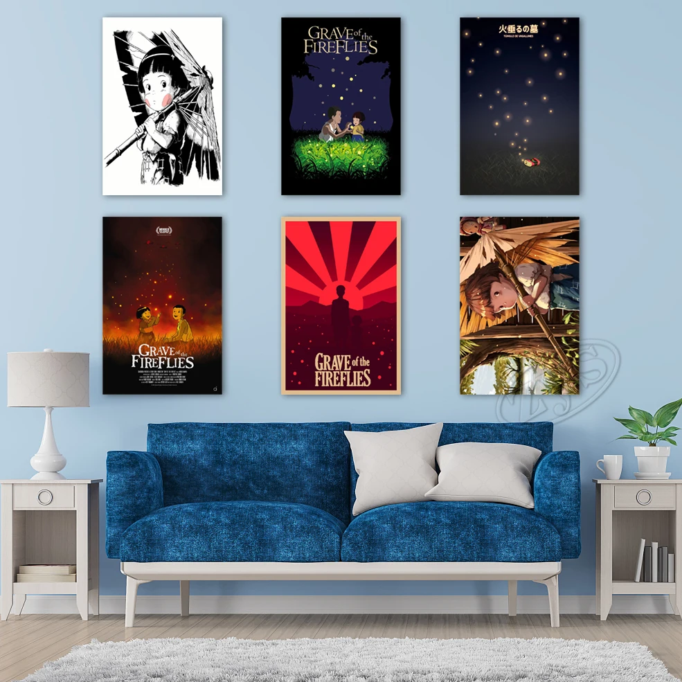 Grave Of The Fireflies Wall Art Canvas New Collection 2023