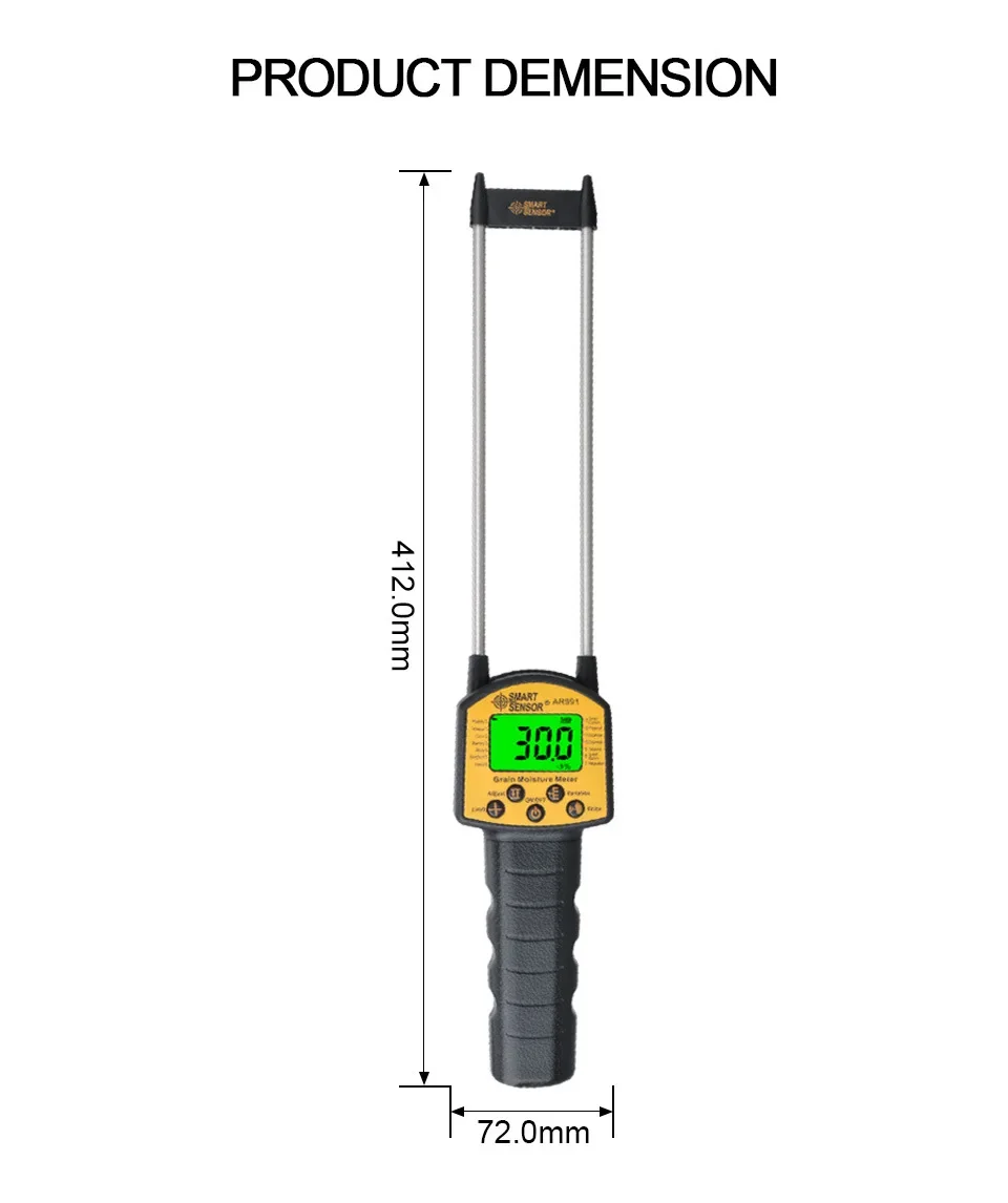 AR991 Professional Digital Grain Moisture Meter for Corn Wheat Rice Bean Peanut Grain Measurement Moisture Tester grain moisture meter