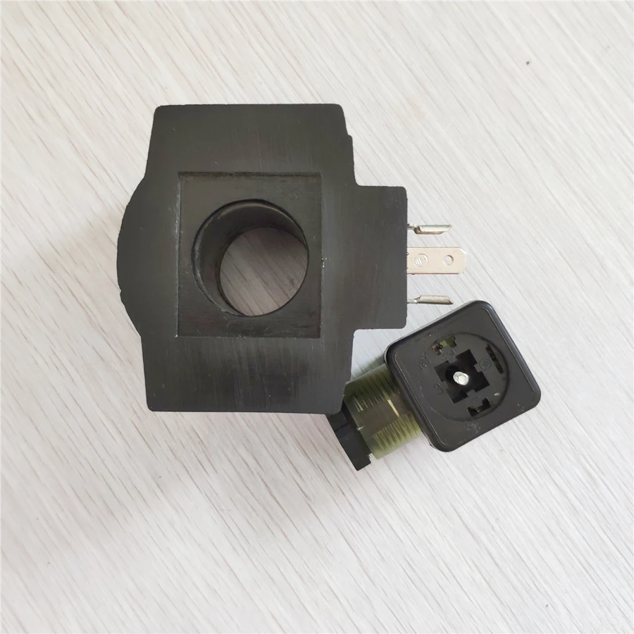 

Hydraulic solenoid valve coil inner hole 26mm long 48mm AC220V with socket can replace MFJ12-54YC