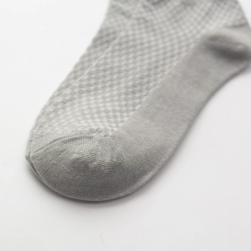 Mens Business Socks - 10 Pairs Black Deodorant Breathable Short Solid Color