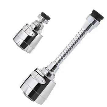 Rotatable 360 Degree Faucet Adapter Kitchen Shower Head Dual Mode Water Saving Tap Aerator Diffuser Nozzle Splash Filter Bubbler 1