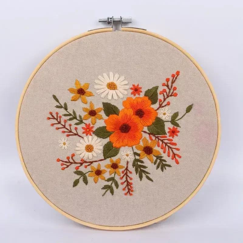 Embroidery Punch Needle Kit - Professional DIY Flowers Pattern Craft Set