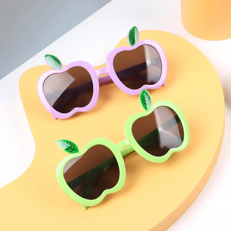 Apple Shape Children's Sunglasses Trendy Beach Sun Glasses UV400 Girls Boys Eyeglasses Outdoor Shades Decoration Eyewear Kids Sunglasses Children Sunglasses