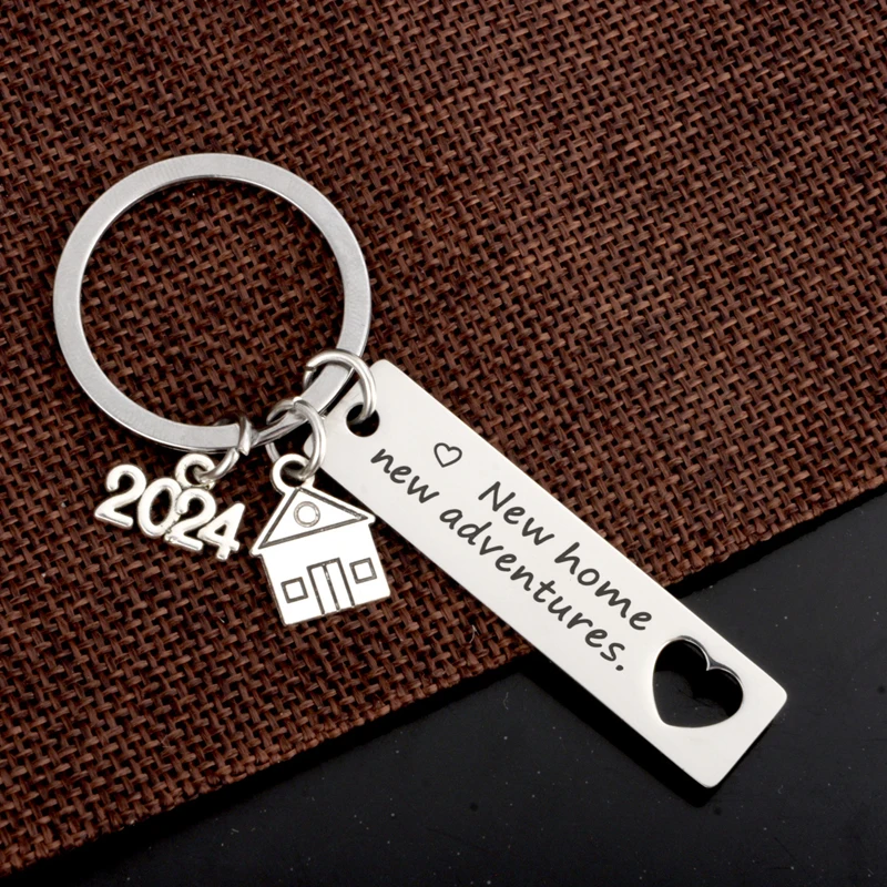 sleutelhanger cadeau nieuw huis 2026 - 2 stuks sleutelhangers set met