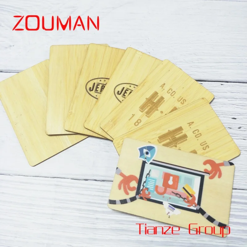 

Custom , Hi qlity Printed N ood Busins Card