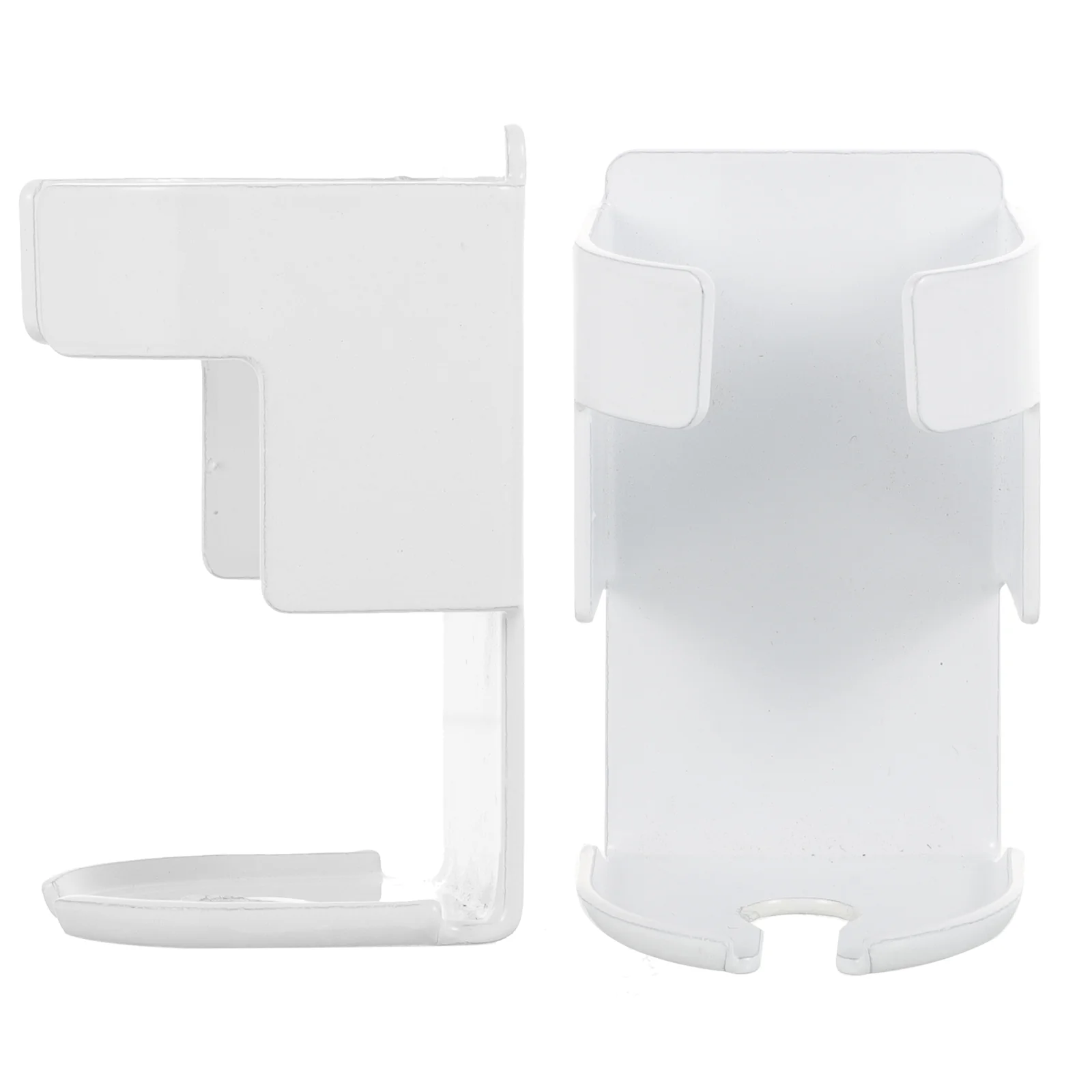 

2 Pcs Holder Braces Wall Mount Mounted Holders Metal Stand Power Toothbrushes