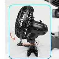 Grow Tent Clip Fan Quiet Clip On Fan Plant Growth Oscillating 2 Speeds Circulation Cooling For Workshop Greenhouse