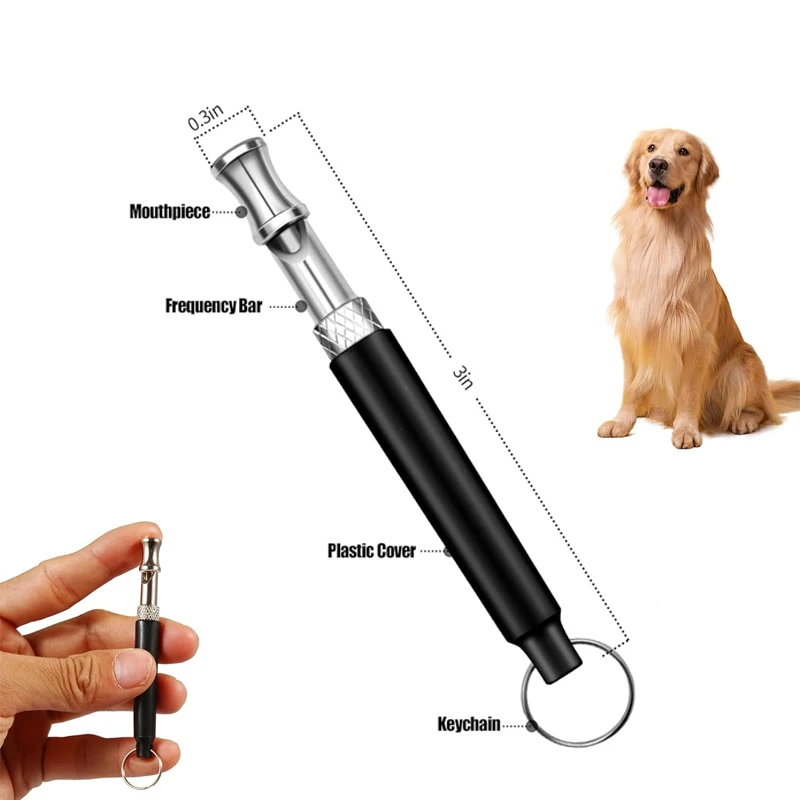 Dog Whistle Dog Whistle with Lanyard Adjustable Ultrasonic Silent Dog Whistle Repeller Stop Barking Control for Training