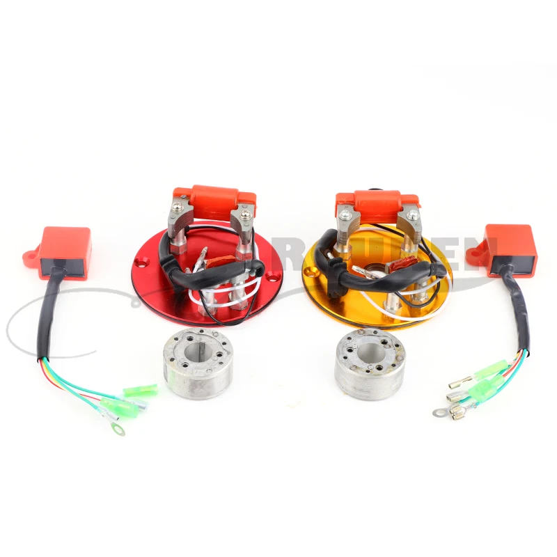 

red High Performance Racing Magneto Stator with CDI Kit Universal for 50-160cc horizontal engines Pit Dirt bike ATV Quad parts