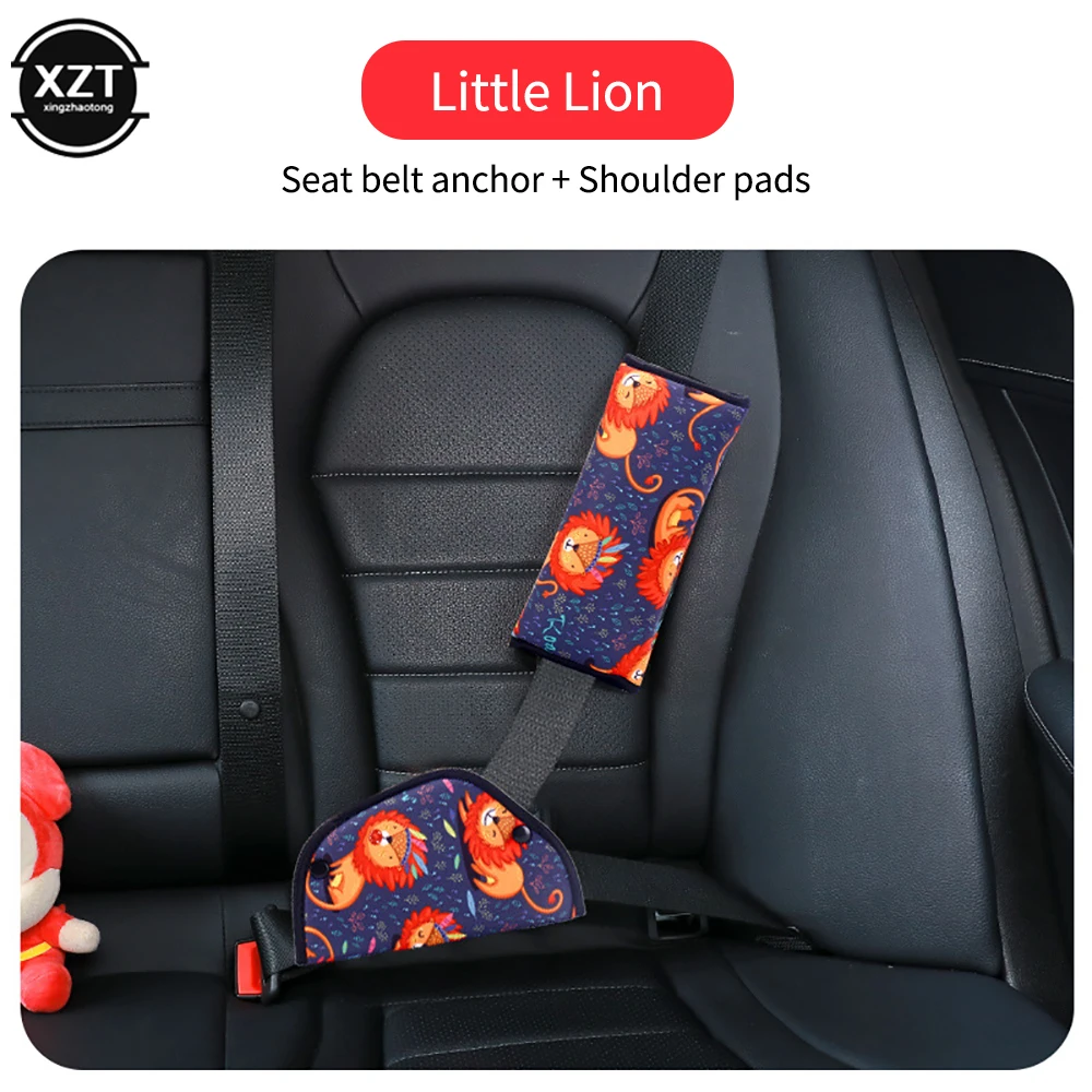 Support de réglage de ceinture de sécurité de voiture, housse de rembourrage  de ceinture de sécurité pour bébé, enfant, enfants, anti-cou, positionneur  lancé, kit de coussin - AliExpress