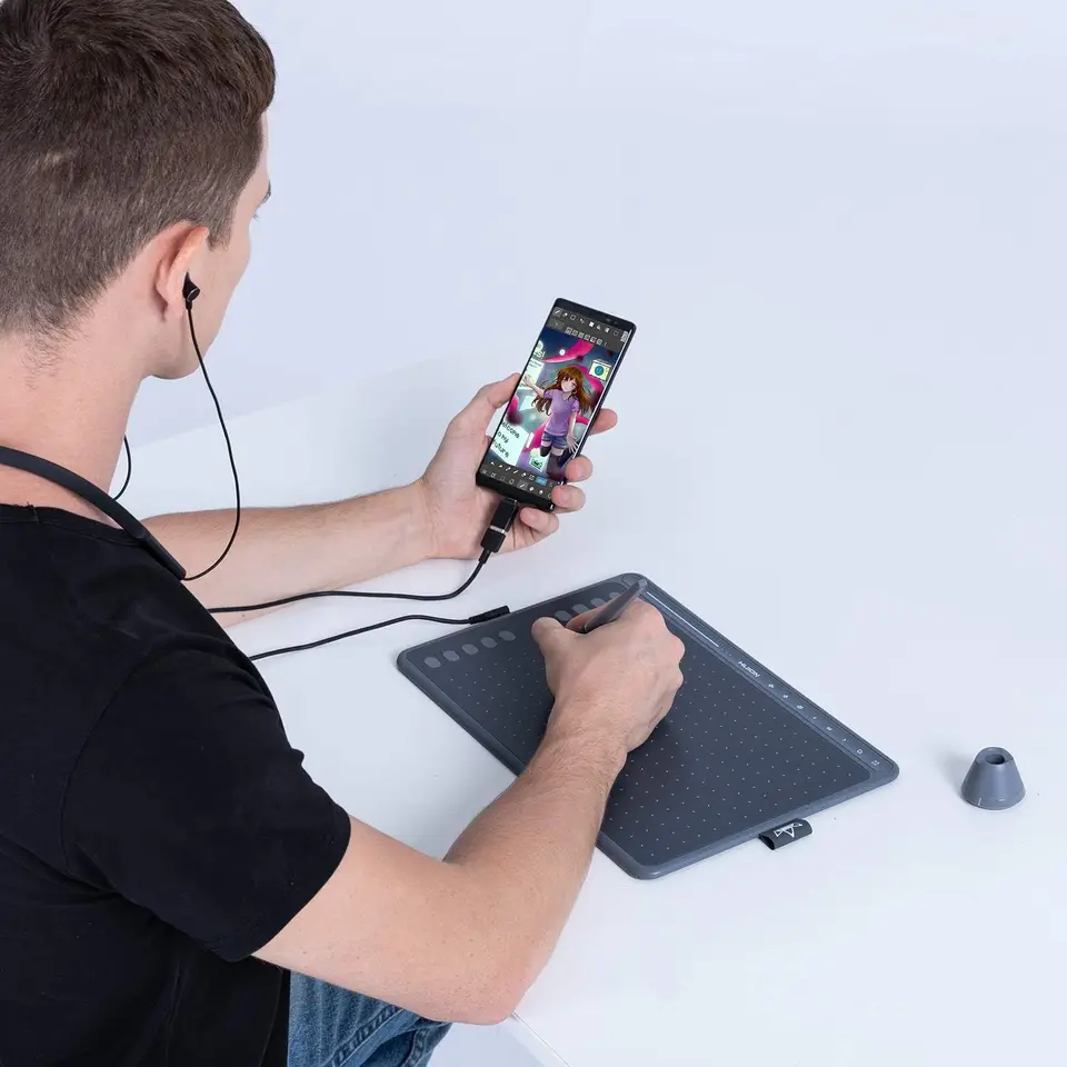 新品未使用 HUION HS611 デジタルドローイングタブレット スカーレット Amazon.com: HUION HS611 Graphics Drawing Tablet Android