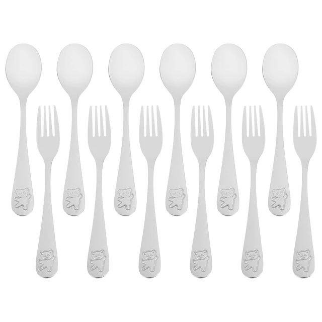 Stainless Steel Kids Silverware Set of 12