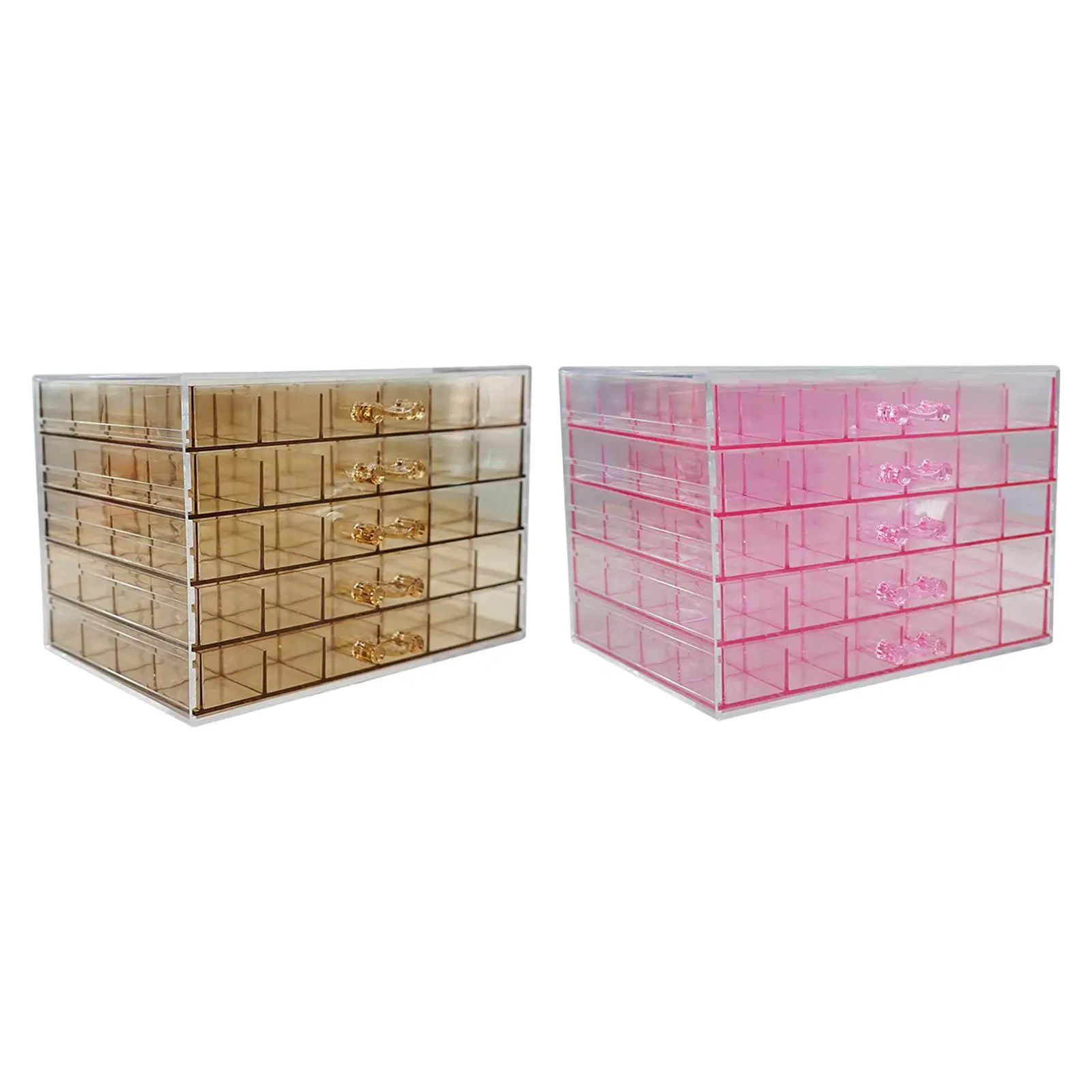 

Jewelry Organizer Box 120 Small Compartments Drawer Nail Art Decoration Case