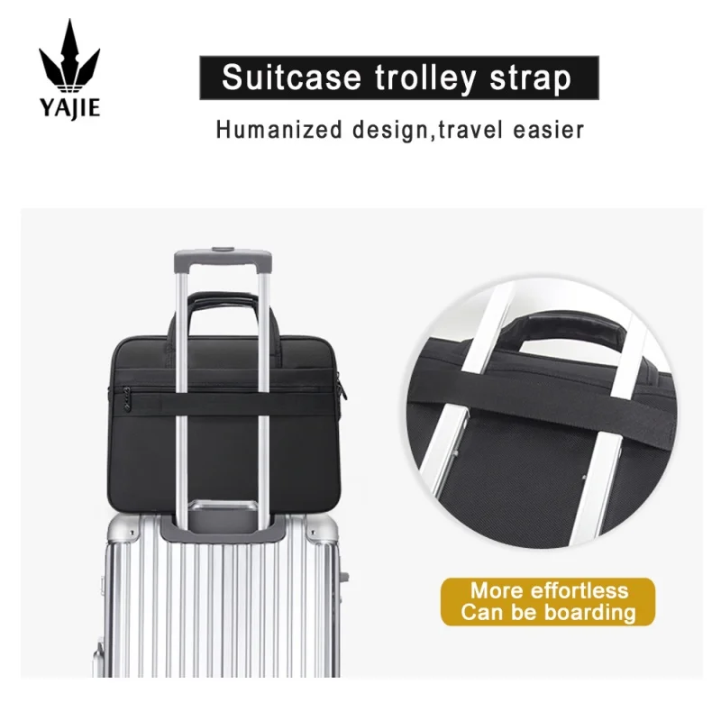 Large Capacity Briefcase Bag Men Business Bag 15.6 inch 17" 19" Laptop Bag Shoulder Bags Canvas Handbags Notebook Bag messenger 6