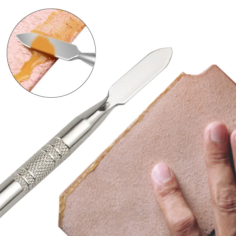 Leather Dual Head Edge Oil Gluing Dye Pen Applicator Speedy Paint Roller Tool For Leather Craft Tools Double