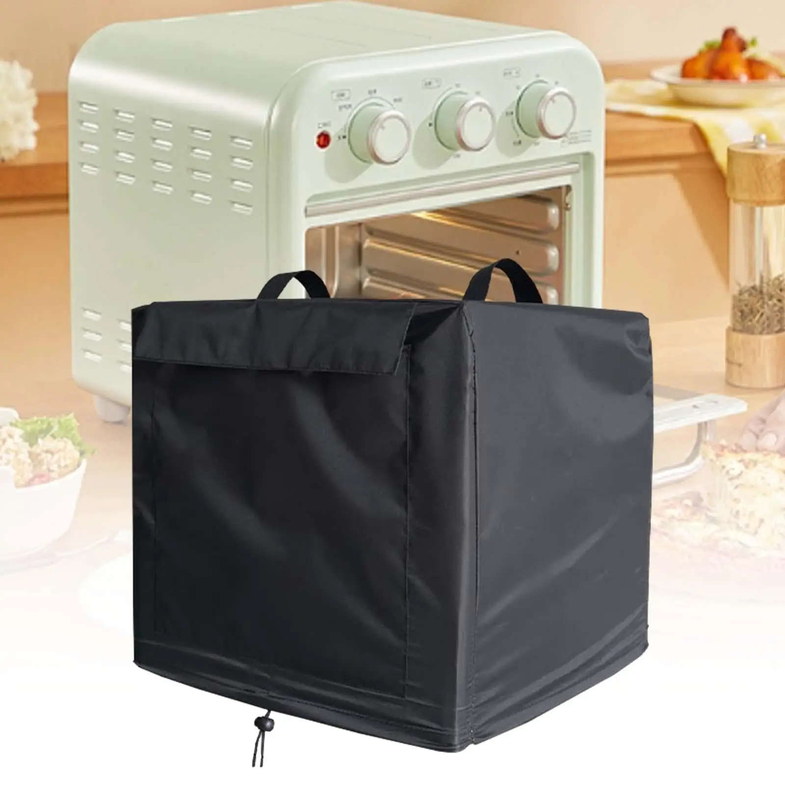 Pizza Oven Cover Water Resistant Convenient Black Durable Outdoor Protective