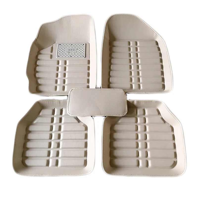 

NEW Luxury Leather Car Floor Mats For Honda Fit Jazz GD 2 3 4 5 GE 1 2 3 2003 to 2023 Footpads Carpet Pad Foot Pads Accessories