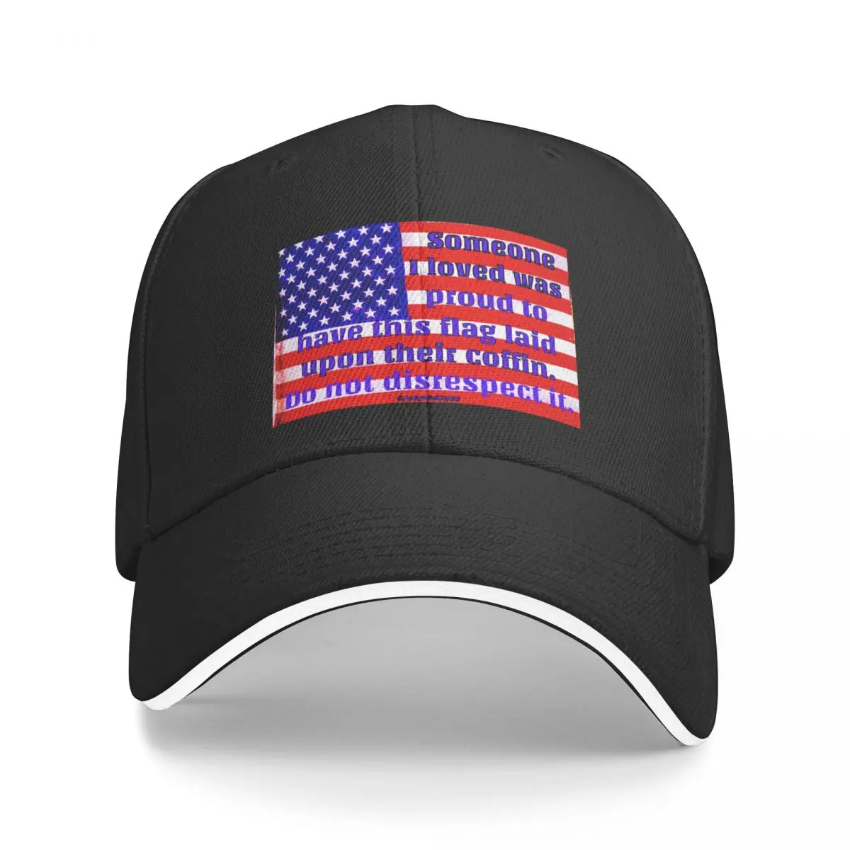 

Memorial to Loved One USA Flag Baseball Cap Thermal Visor foam party Hat Luxury Man Hat Men Caps Women's