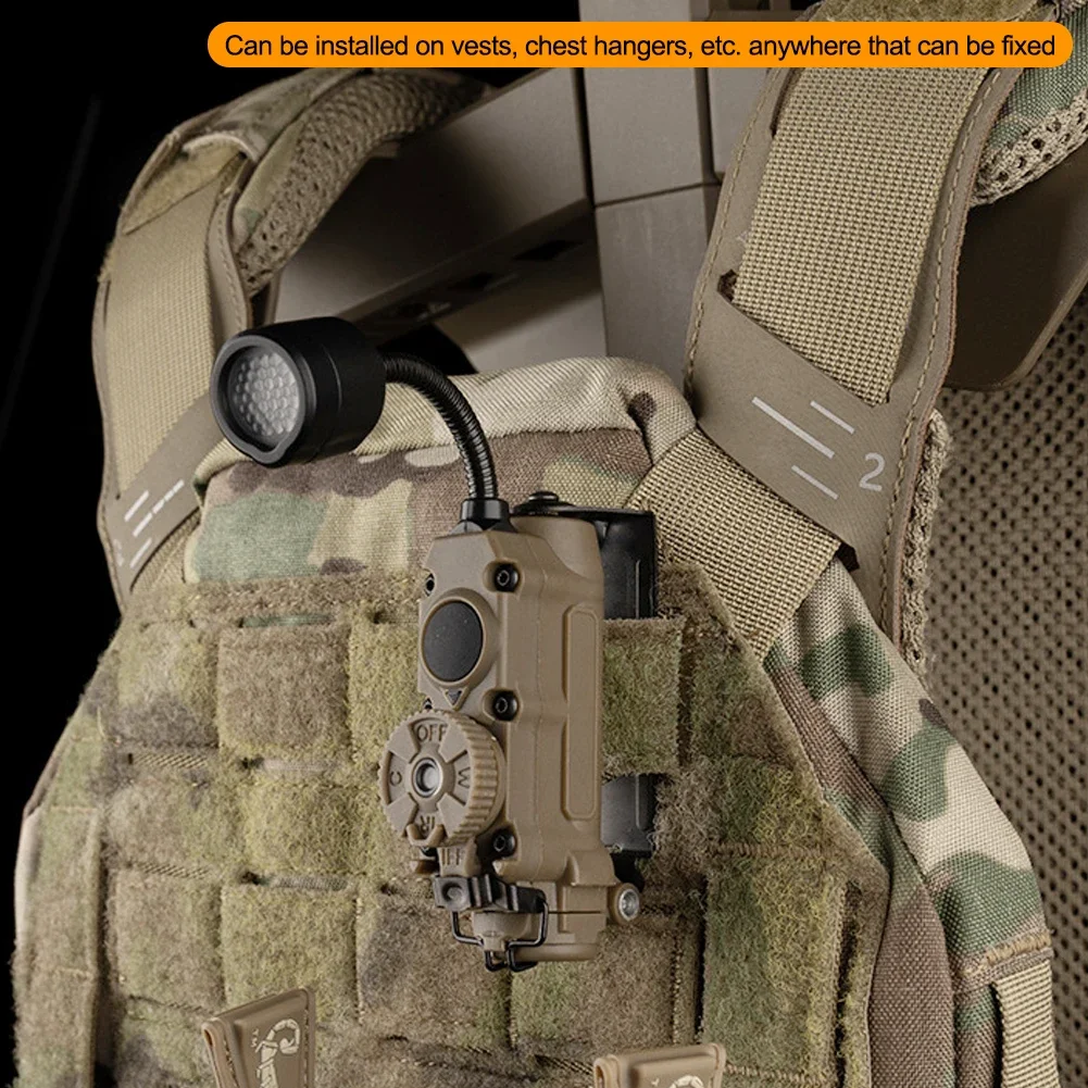 1Pc Tactical Helmet Torch Light 4 Modes Hunting Helmet Lamp Nylon Energy-saving Strong for Hunting Camping Airsoft Equipment