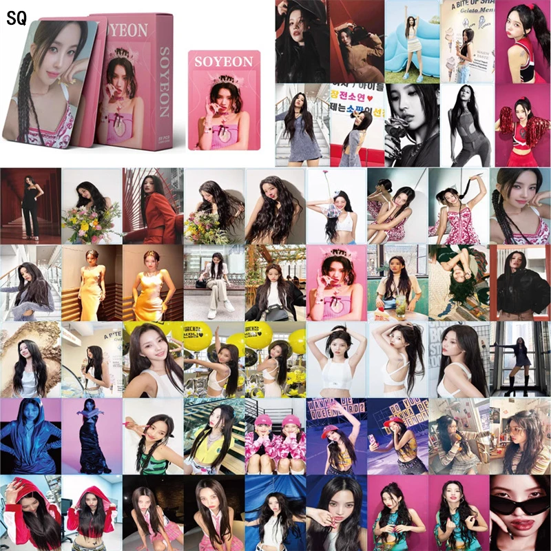 

KPOP GIDLE альбом Ktown4U напитки события ЛОМО шухуа ЛОМО фото печать фото карточка девочка подарок девочка карточка Минни SOOJIN 55 шт/комплект