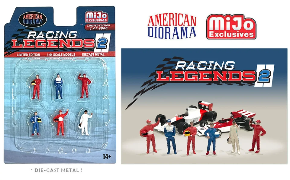 AMERICAN DIORAMA 1:64 car meet motomania Racing Legends cosplay