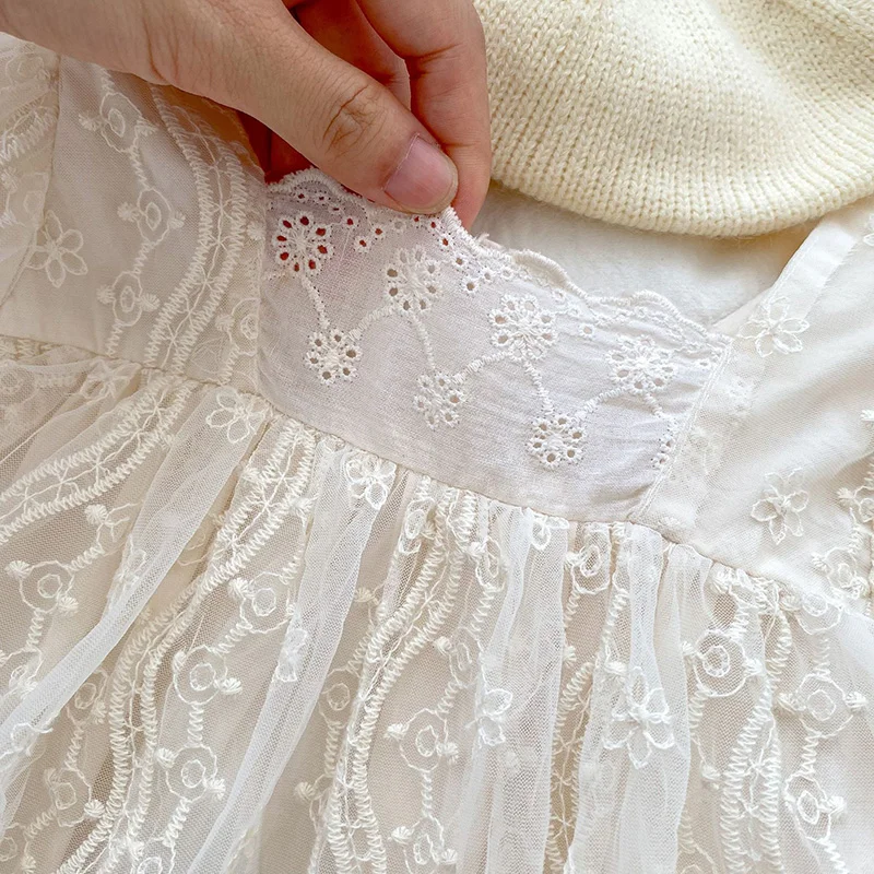 Baby Girls Long Sleeved Princess Dress Mesh