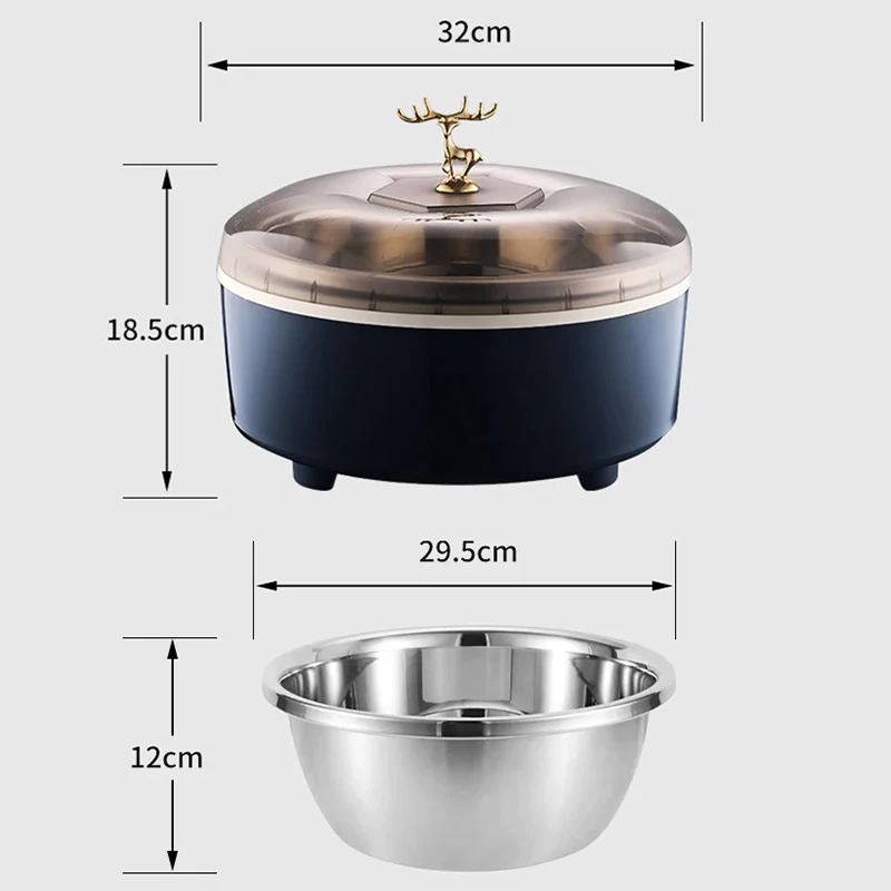 Multifunction Automatic Electric Yogurt Maker Temperature Adjustable 5L Rice Wine Natto Fermenter Meat Defroster Thawing Machine 6