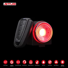 ANTUSI Neue A8 pro USB Aufladbare LED Visuelle Bremsen Licht Anti-diebstahl Alarm Drahtlose Steuerung Fahrrad Hinten Sattelstütze Sattel lampe