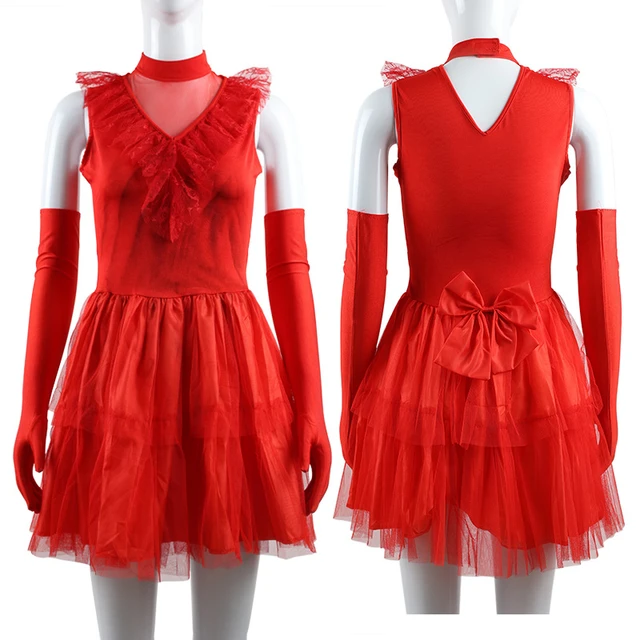 Vestido Rojo de vampiro para Halloween, ropa de actuación sangrienta  terrorífica, Cosplay de novia, ropa femenina para adultos - AliExpress