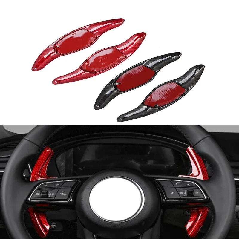 

Shift Paddles For Audi R8 TT RS 2016-2018 RS3 RS 2017 2018 RS4 2018 Steering Wheel Paddles Extend DSG Stickers Carbon Fiber E