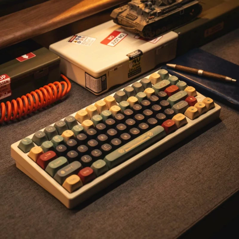 

Original Height Full Set PBT Mechanical Keyboard Hot Swappable Keycaps-Forgotten Letters Theme Keycap MA Profile Custom Keycap