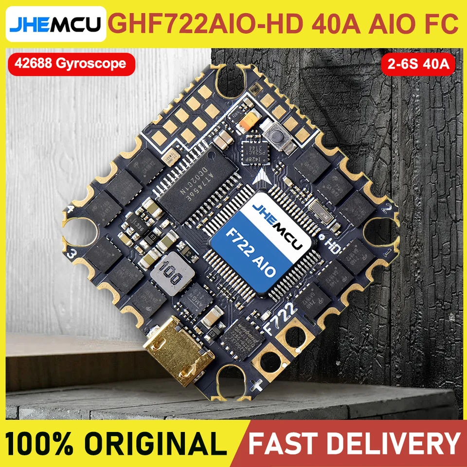 JHEMCU GHF722AIO-HD 40A AIO Flight Control ESC All-in-One 2
