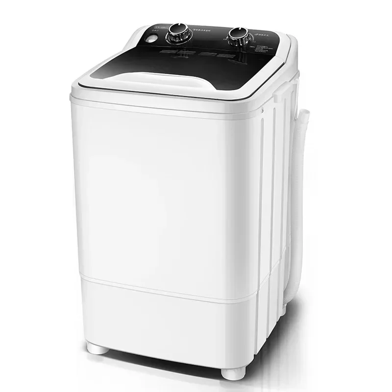 Home semi-automatic 7.5L large single bucket portable mini washing machine with washing and shaking function, large capacity