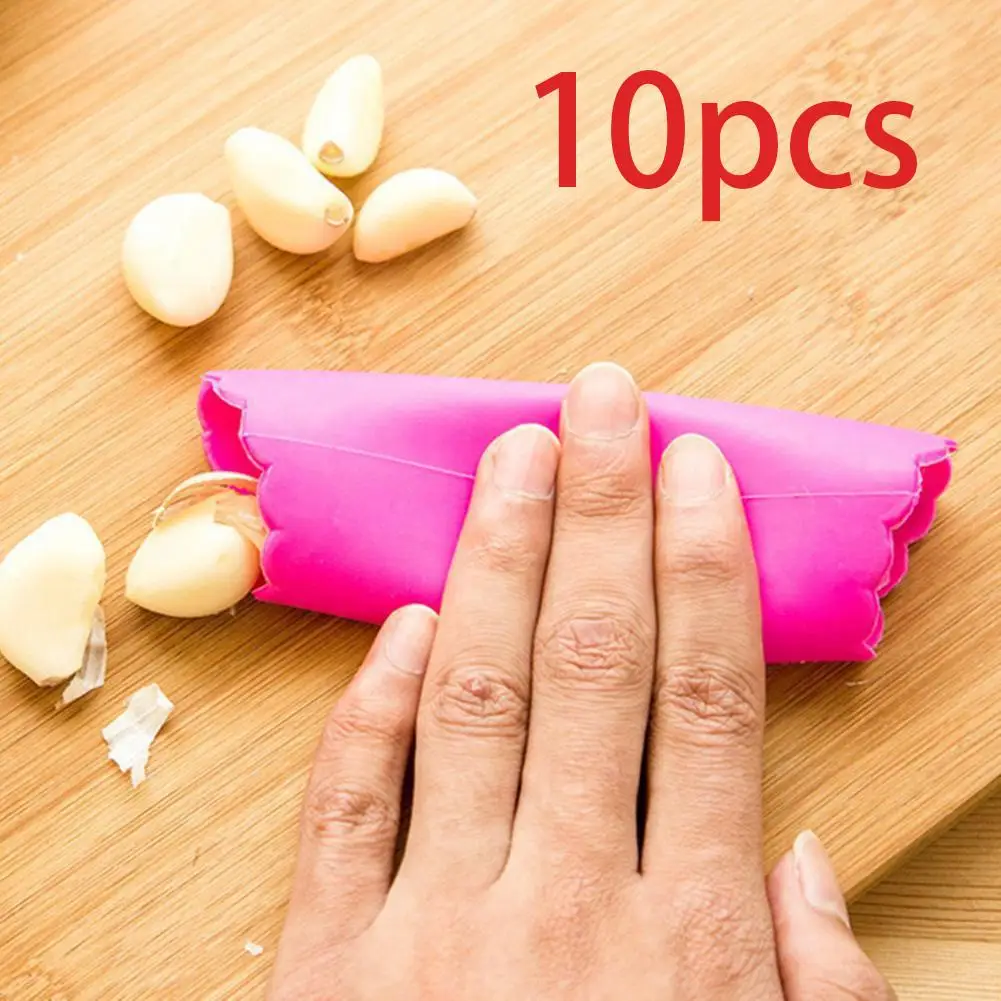

10 шт., силиконовая Овощечистка для чеснока, не токсичная