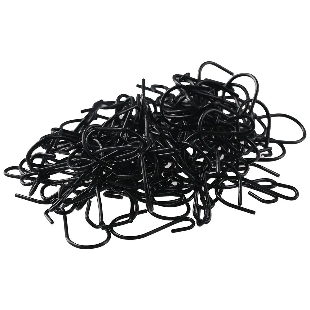 Description Picture 2 of item120Pcs Mini S Hook,Heavy Duty Metal Hanging Hooks,Black S Shaped Wire Hooks Ornament Storage Hooks for Hanging