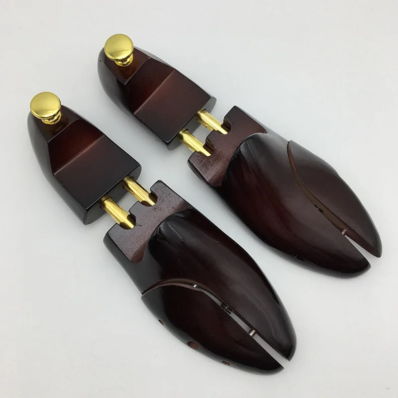 

Dark Brown Lacquered Wood Last Telescopic Finalize Shoe Stretch Anti-wrinkle Adjustable Wooden Shoe Last